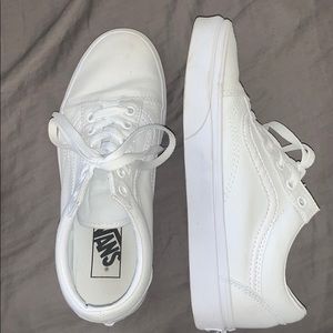 White old skool vans